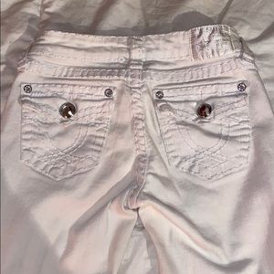 White stretch flare jeans ! Used